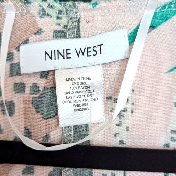 Nine West Coverup Tie Shirt One Size - Picture 3 of 4